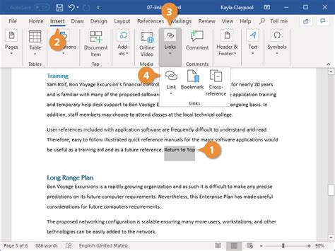 How To Hyperlink In Word Customguide