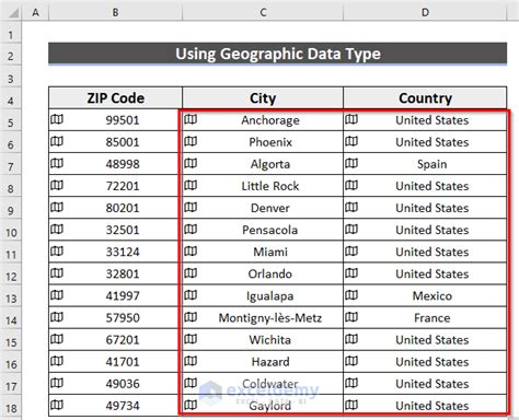 How To Lookup Zip Code In Excel 4 Suitable Methods