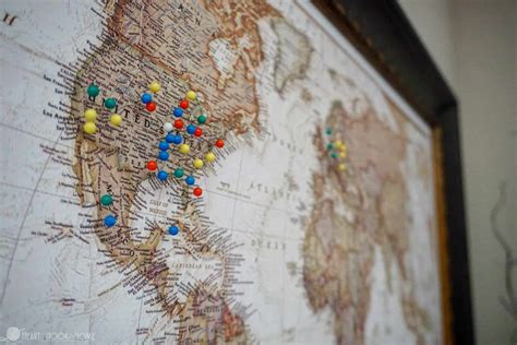 How To Make A Push Pin Travel Map O Travelers