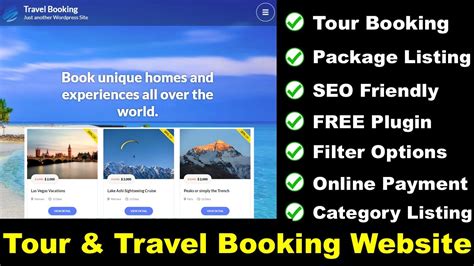 How To Make Tours Travels Hotel Booking Website With Wordpress