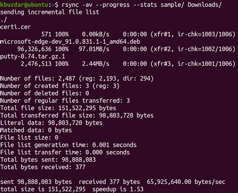 How To Measure And Show The Progress Of A Rsync Copy Linux