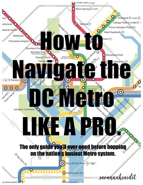 How To Navigate The Dc Metro Like A Pro Washington Dc Travel