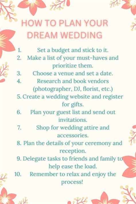 How To Plan Your Dream Wedding Diy Wedding Planning Wedding Planning