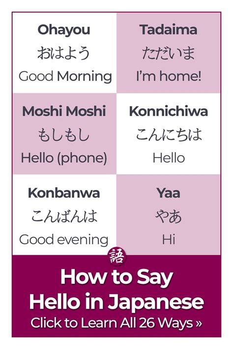 How To Say Hello In Japanese Learn 26 Casual Formal Greetings