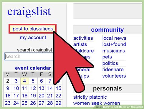 How To Sell Items On Craigslist Dummies