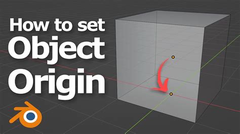 How To Set Object Origin In Blender Set Pivot Point With Shortcut Youtube