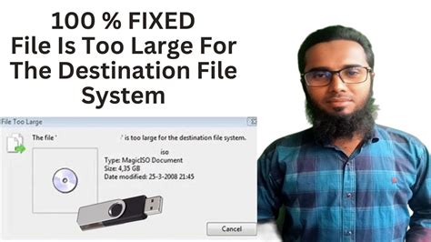 How To Solve File Too Large Error On Pen Drive Quick And Easy Solutions