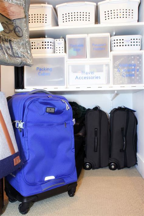 How To Store Luggage And Organize Travel Gear At Home Suitcase