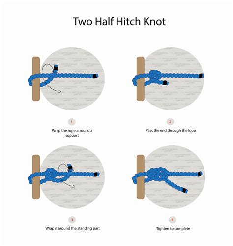 How To Tie A Half Hitch Knot Fishing Astar Tutorial