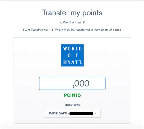 How To Transfer Chase Points To Hyatt Millennial Money With Katie