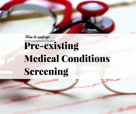 How To Undergo Pre Existing Medical Conditions Screening Globelink Co Uk