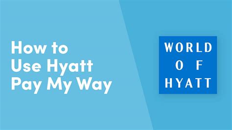 How To Use Hyatt Pay My Way 10Xtravel