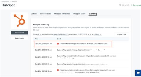 Hubspot Error Failed To Create Timeline Event Of Type Conversation