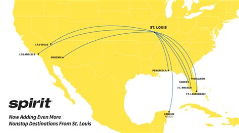 Huge Growth Spirit Airlines Adds New Routes From St Louis And Louisville