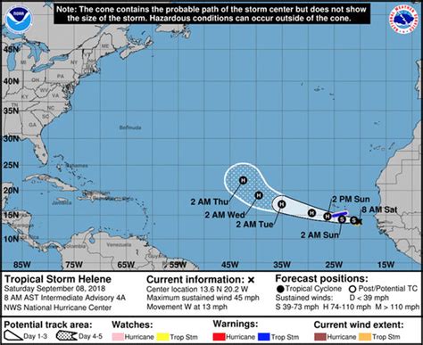 Hurrican Helene Tropical Storm Forms As It Is Poised To Hit Caribbean Next Week Then Us World