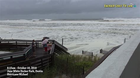 Hurricane Michael In Destin Before Landfall Youtube