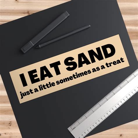 I Eat Sand Just A Little Sometimes As A Treat Funny Gen Z Etsy