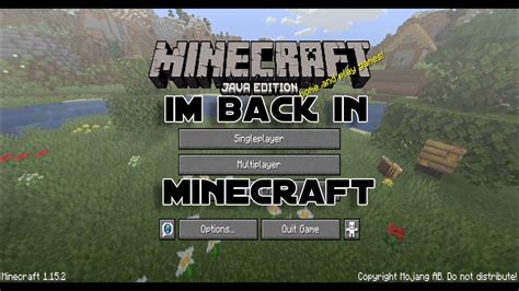 I M Back In Minecraft Ep 1 Youtube