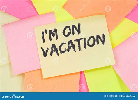 I M On Vacation Travel Traveling Holiday Holidays Relax Relaxed Stock