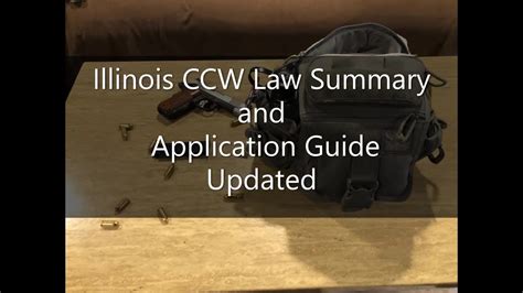 Illinois Ccw Law Summary And Application Guide Youtube