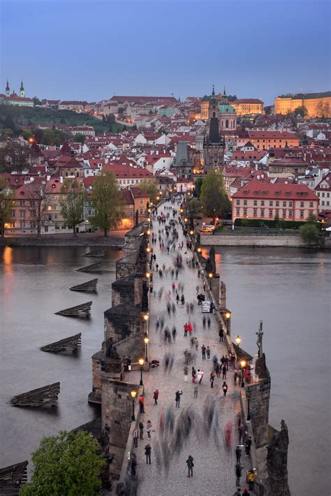 Image Of The Charles Bridge In Prague