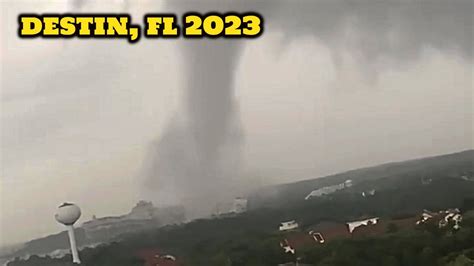 Incredible Footage Of A Tornado In Destin Florida Today Miramar Beach Tornado Youtube