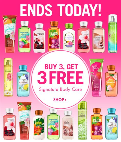 Inflash Bath Amp Body Works Buy 3 Get 1 Free For Entire Store