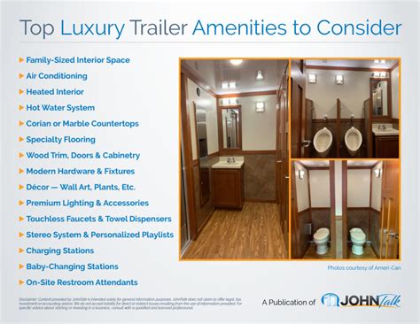 Infographic Top Luxury Trailer Amenities To Consider Johntalk