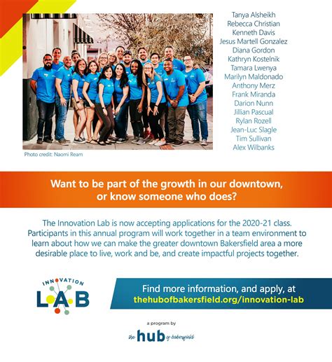 Innovation Lab Application The Hub Of Bakersfield