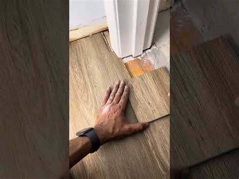 Inserting Vinyl Floor Under Trim Tips Youtube