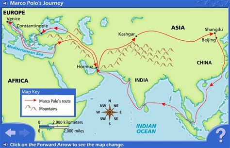 Interactive Map Of Marco Polo S Travels Http Www Eduplace Com Kids