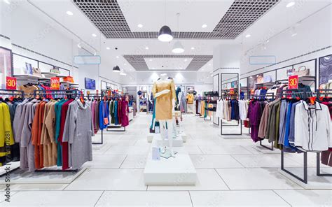 Interior Of Clothing Store Stock Photo Adobe Stock