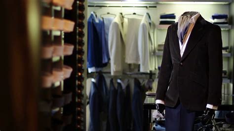 Interior Of Men S Clothing Store Men S Suits Stock Footage Sbv