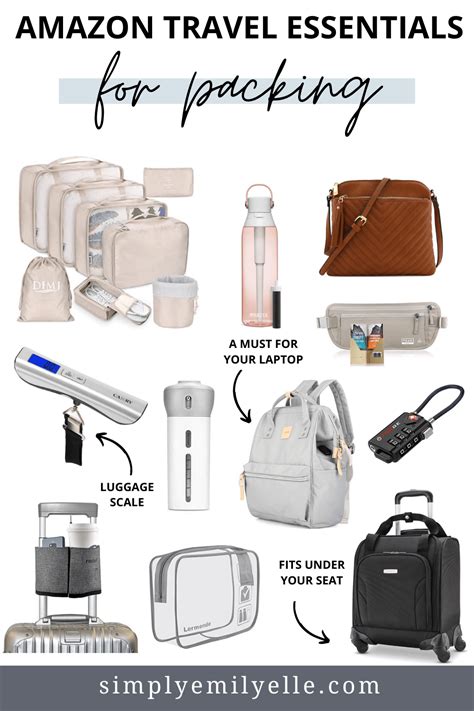 International Travel Essentials From Amazon Simply Emily Elle