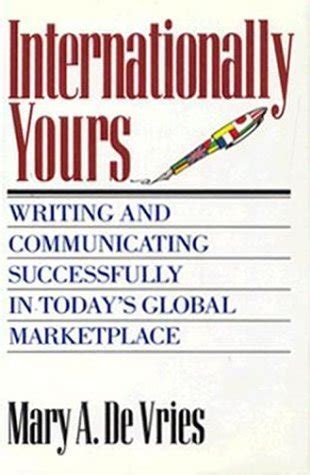 Internationally Yours Cl By Mary A Devries 1994 07 25 Mary A De