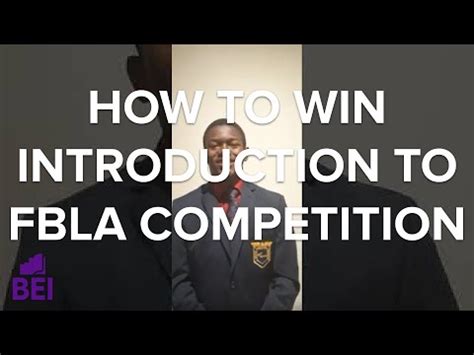 Introduction To Fbla Competition Tips Youtube