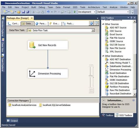 Introduction To The Dimension Processing Destination In Ssis 2012