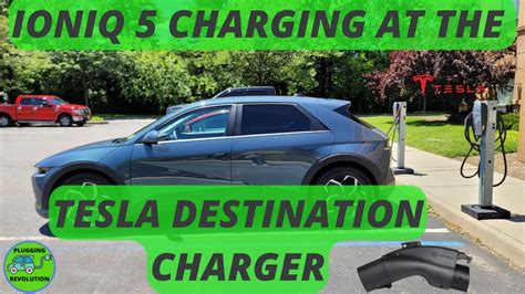 Ioniq 5 Charging At The Tesla Destination Charger Youtube