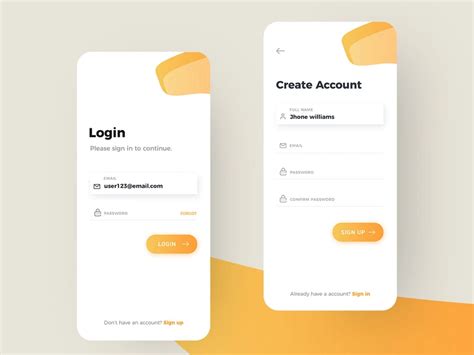 Ios Mobile App Login Signup By Deepdesigns Epicpxls