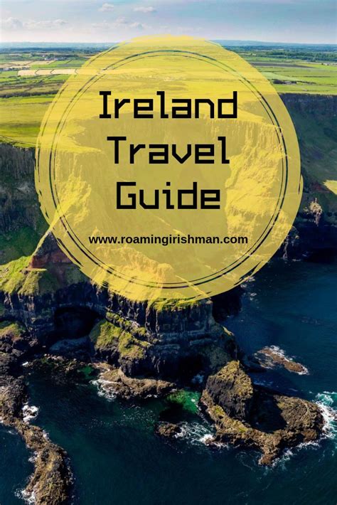 Ireland Travel Guide With Text Overlaying The Photo And An Aerial View