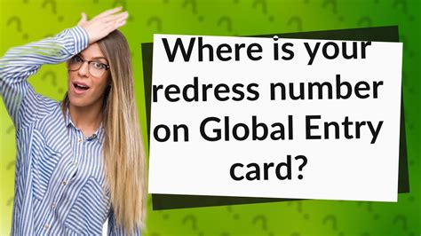 Is A Redress Number The Same As Global Entry