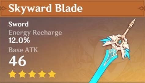 Skyward Blade for Dendro Traveler