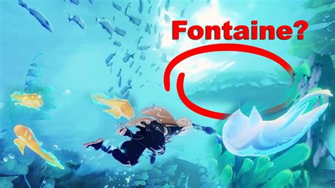 Is This Fontaine Traveler Can Finally Swim Underwater Genshin Impact 3 7 Livestream Detail