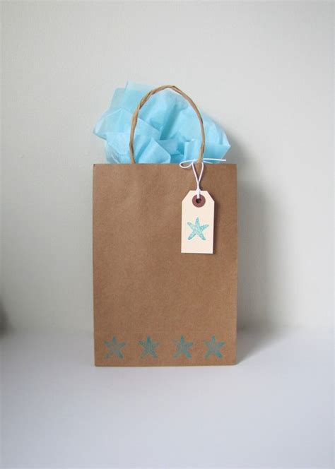 Items Similar To Destination Wedding Welcome Bags Starfish Gift Bags By Kiwitinicreations On