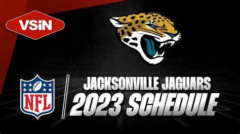 Jacksonville Jaguars 2023 Nfl Schedule Release Vsin Tonight Youtube