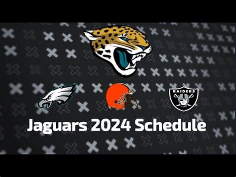 Jaguars 2024 2025 Nfl Schedule All Opponents For Next Season Youtube