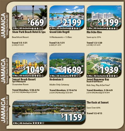 Jamaica Vacation Specials With Air From Atlanta Jamaican Vacation