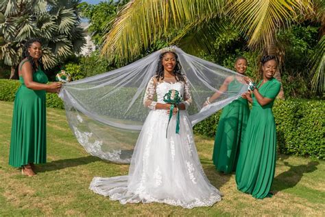 Jamaican Weddings Jamaican Wedding Brown Wedding Wedding Dress Pictures