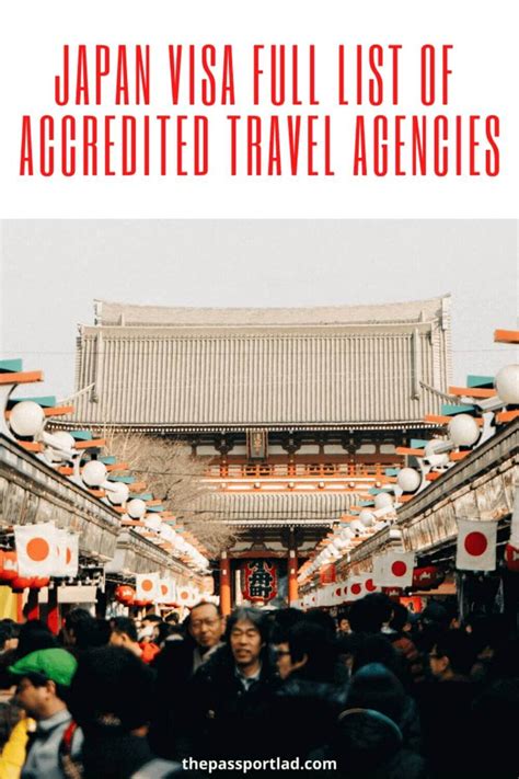 Japan Visa List Of Travel Agencies Accredited By The Embassy The