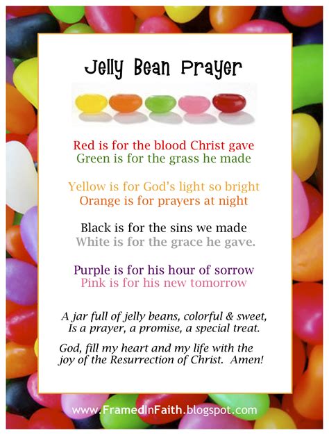 Jelly Bean Prayer Printables